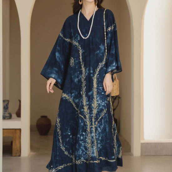 Women's Fusion Batik Dress - Seagrass - video