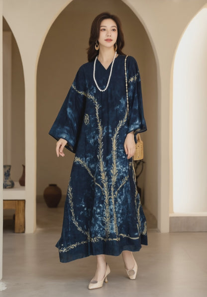 Women's Fusion Batik Dress - Seagrass - video