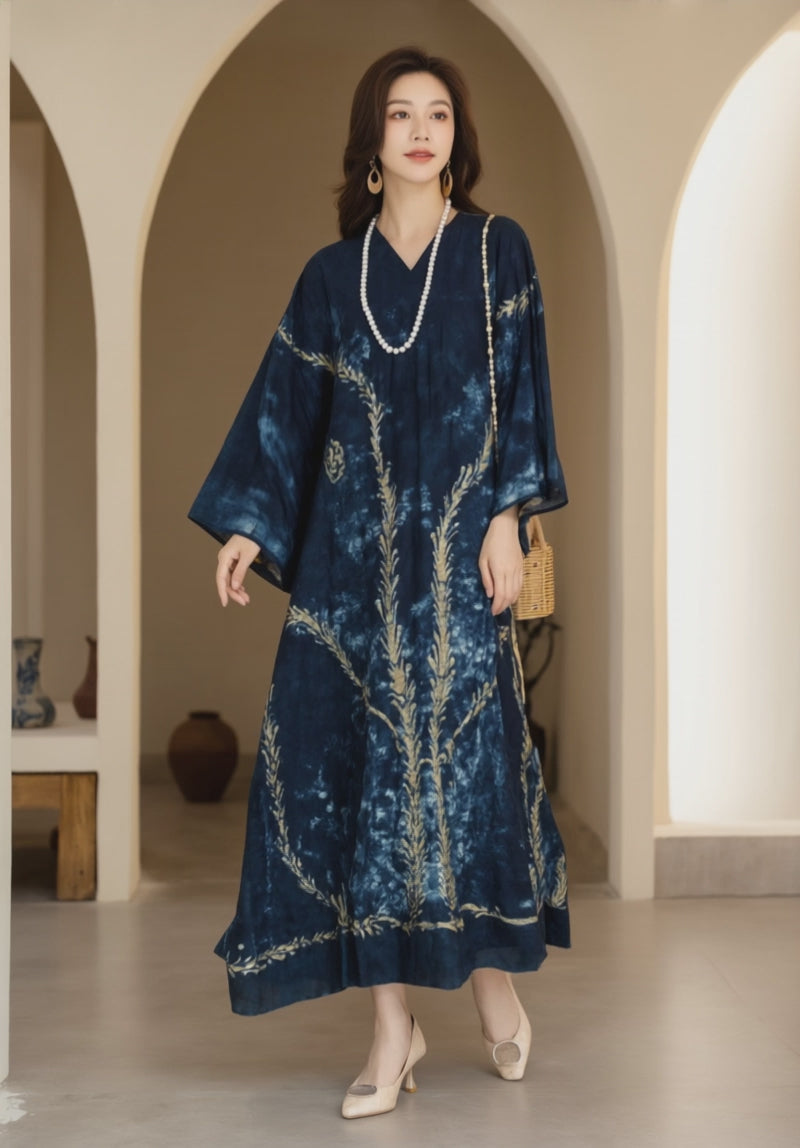 Women's Fusion Batik Dress - Seagrass - video