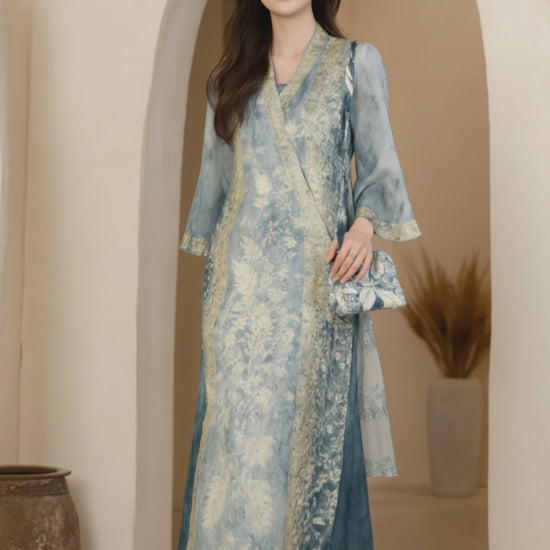 Women's Fusion Batik Dress - Mystique Flora - video
