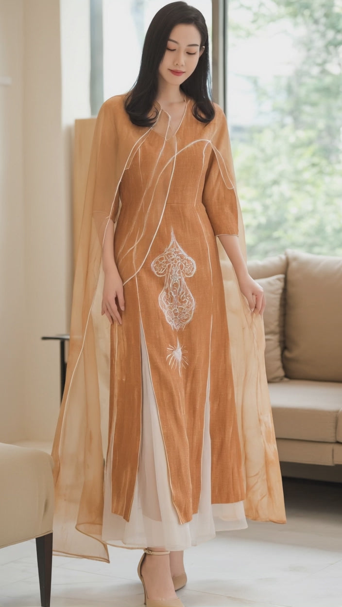 Women's Fusion Batik Dress - Ember Flower - Video