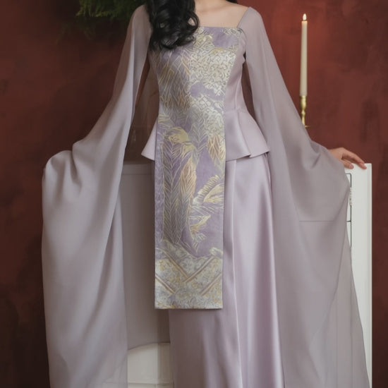Women's Fusion Batik Dress - Violet Moon - video