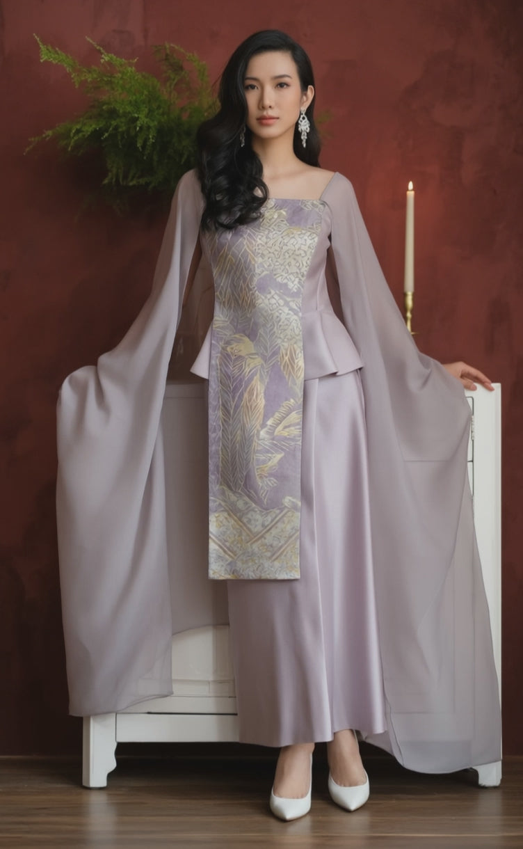 Women's Fusion Batik Dress - Violet Moon - video