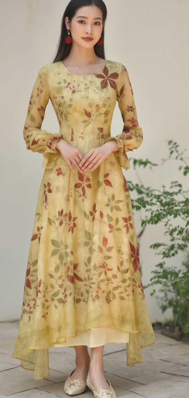 Women's Fusion Batik Dress - Autumn - video