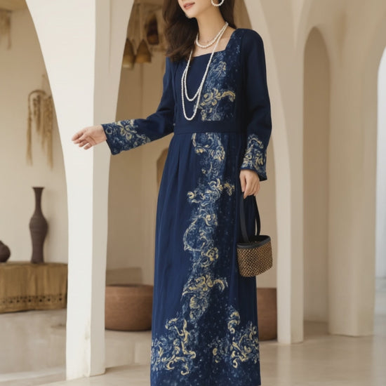 Women's Fusion Batik Dress - Moonwash - video